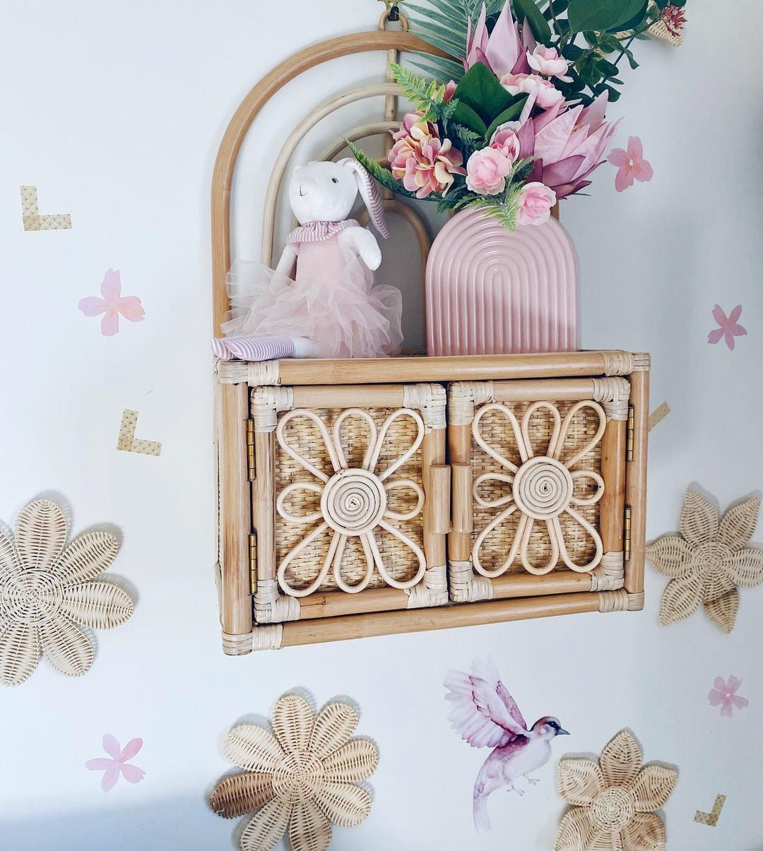 Rotan Wandkast Blossom
