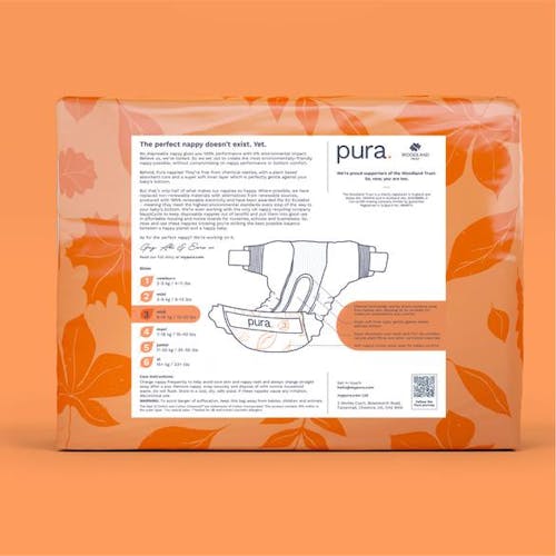 Pura Eco-Friendly luiers Maat 3 (6-10kg), 198 luiers