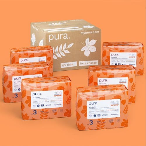 Pura Eco-Friendly luiers Maat 3 (6-10kg), 198 luiers