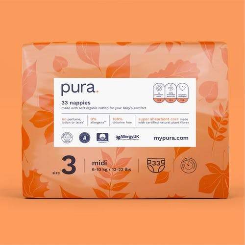 Pura Eco-vriendelijke Luiers Maat 3 - 33 stuks
