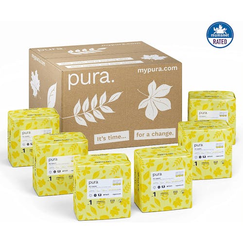 Pura Startpakket - 1 Maandbox Maat 1 en 1 Maandbox Maat 2 + Gratis 672 Pura Babydoekjes Voordeelpakket