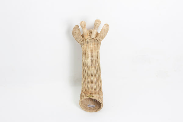 Luca De Giraffe Rotan Wanddecoratie Dierenkop