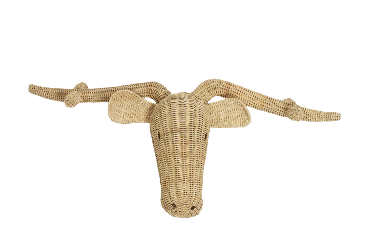 Rotan Dierenkop Simon Stier Muurdecoratie